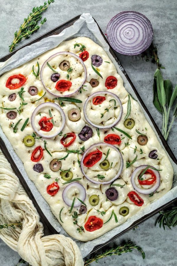 Simple  Sourdough Focaccia Bread